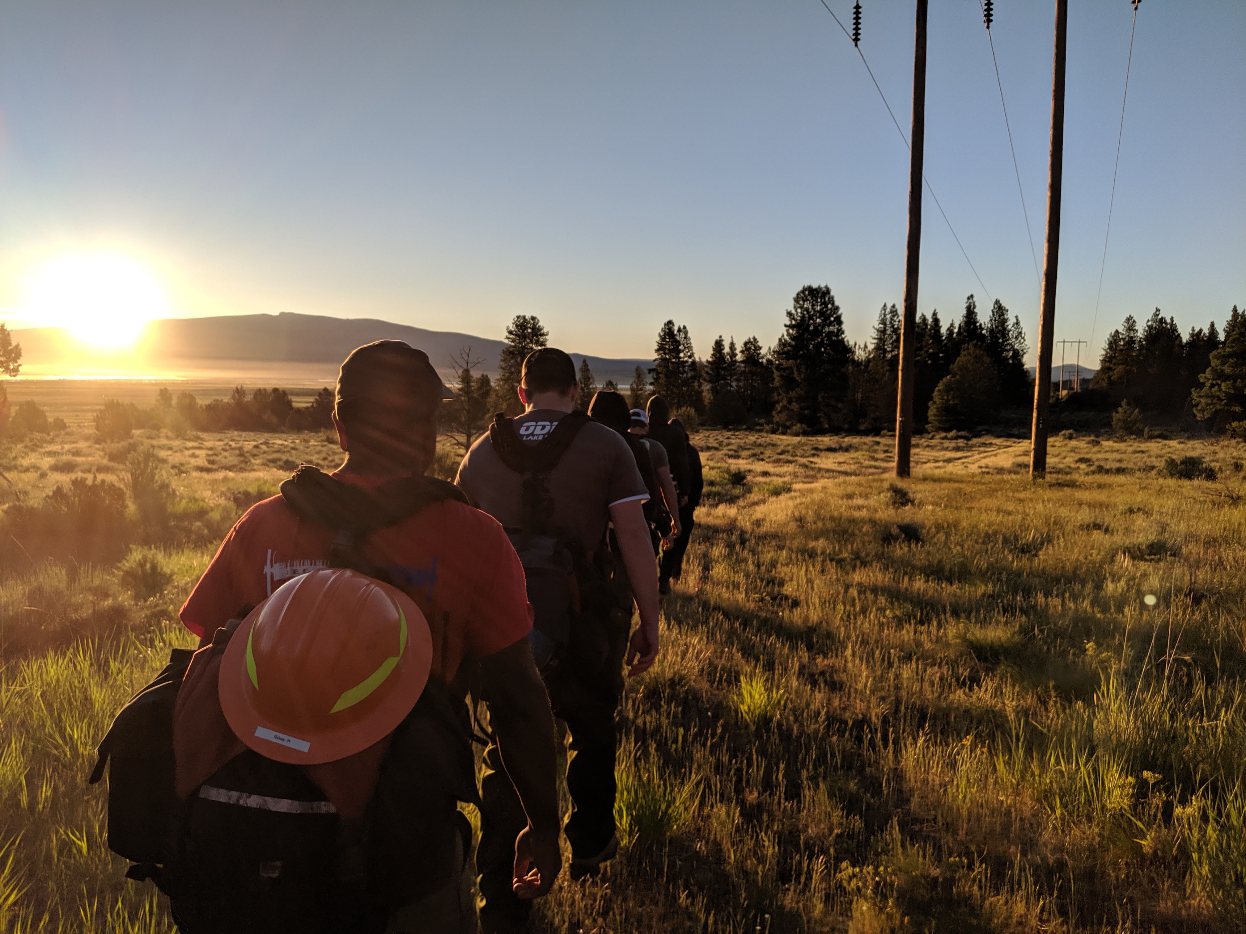 Wildland firefighting guard school training