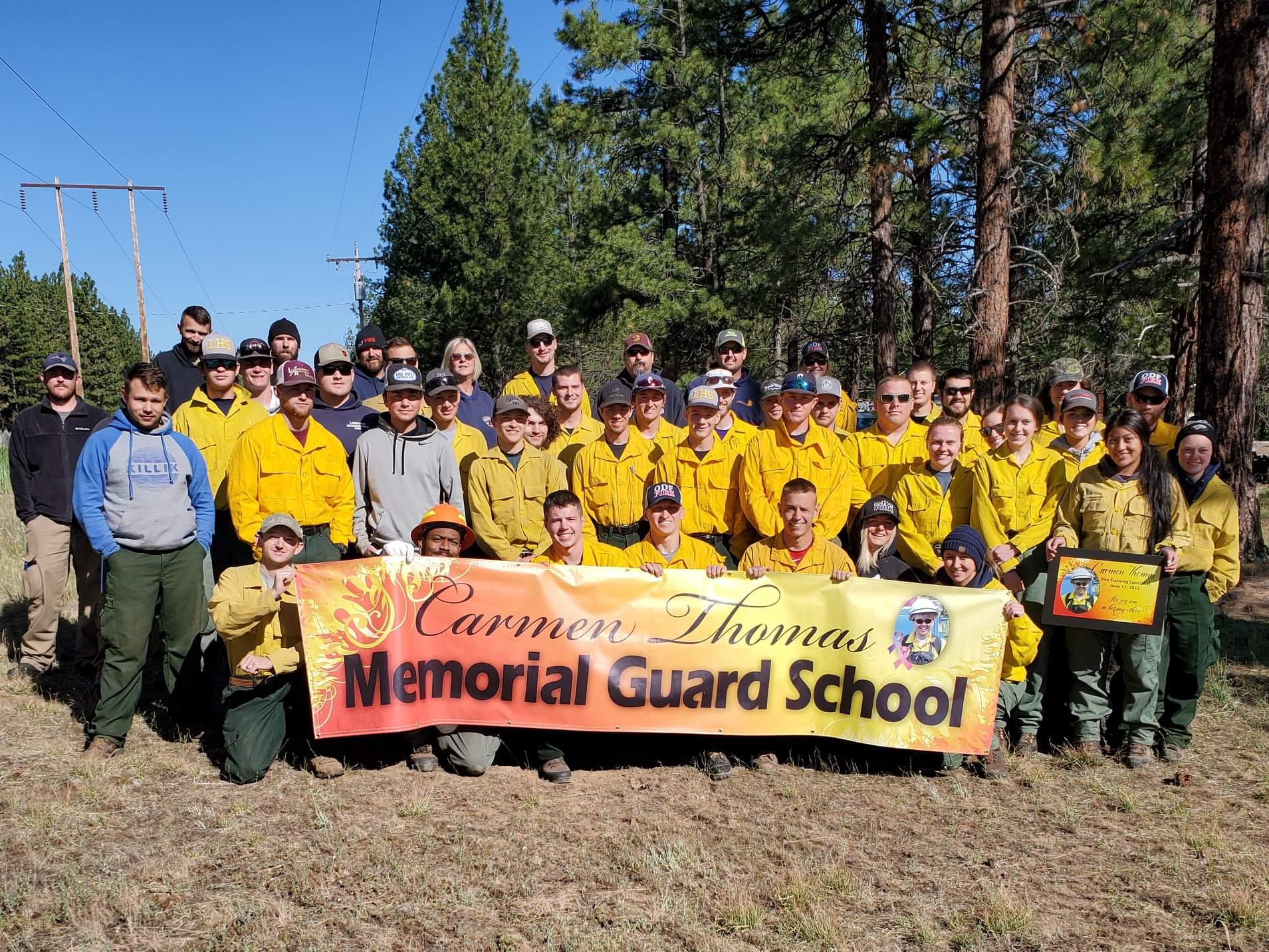 Wildland firefighting guard school training