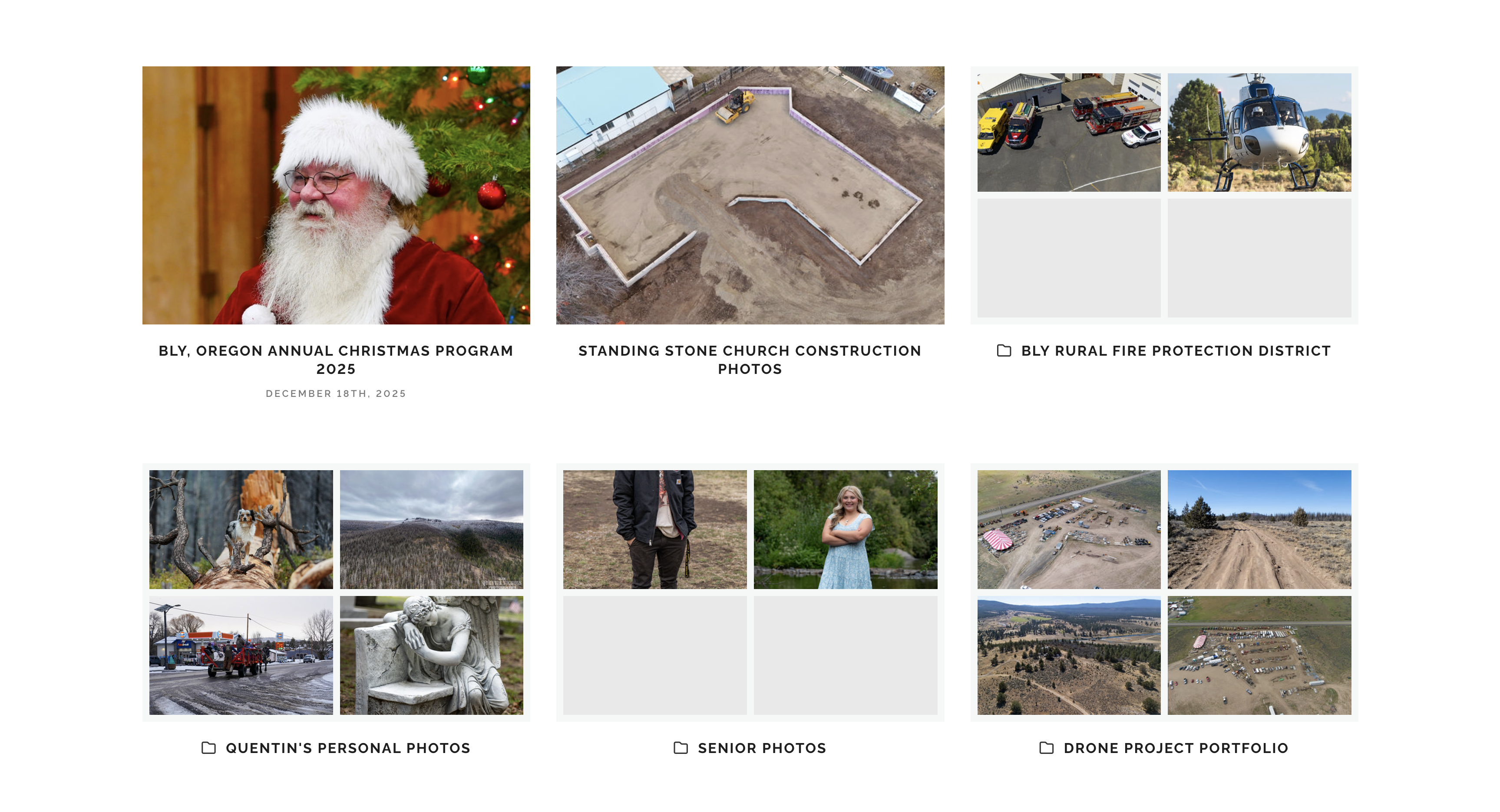 Client gallery previews